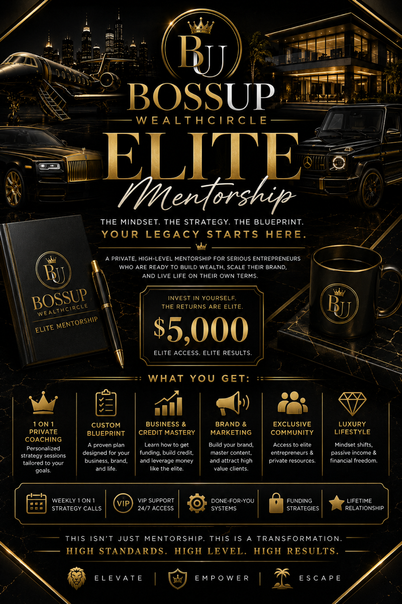 Elite Mentorship Program — Boss Up Wealth Circle luxury program overview