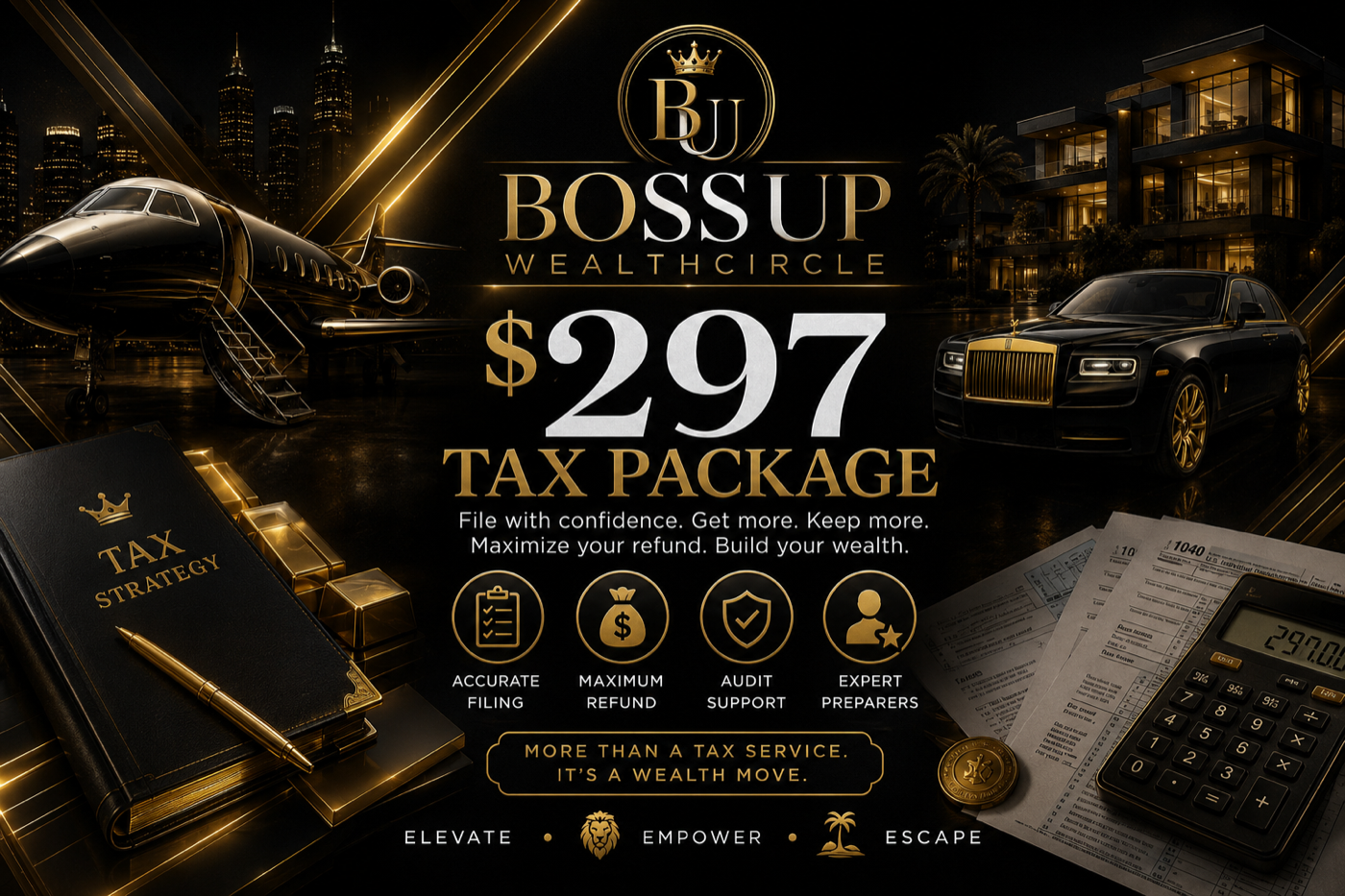 Tax Software Package — Boss Up Wealth Circle program overview